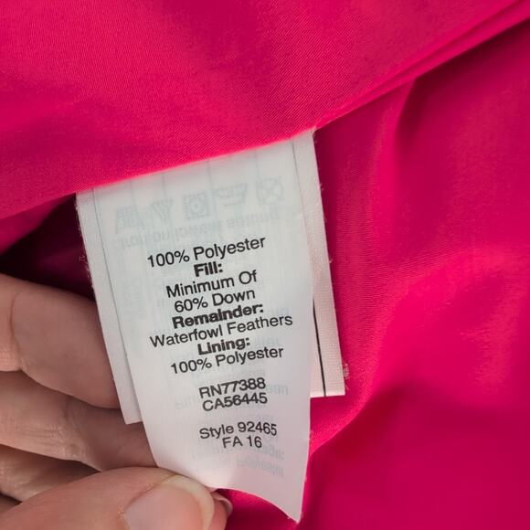 J. Crew Down Quilted Puffer Vest Coral Pink Women's Size Small - Picture 5 of 8